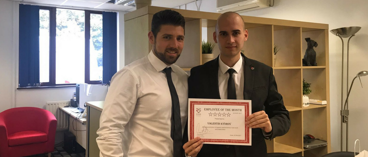 Employee of the Month August 2017 - Valentin